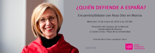 Rosa Díez estará en Murcia el próximo miércoles 15 de enero