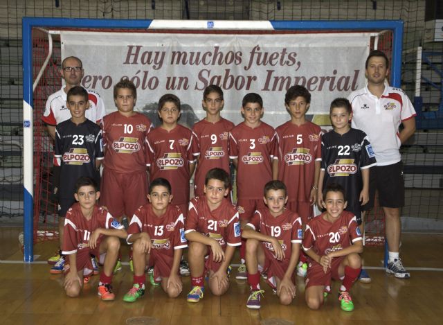 Los equipos Benjamín Alevín y Cadete Aljucer ElPozo FS, en las fases finales del Campeonato de España