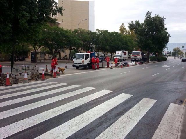 Calidad Urbana ejecuta distintas obras tareas de reparación, reconstrucción y mantenimiento de aceras