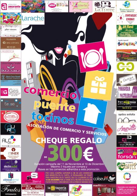 Los comerciantes de Puente Tocinos ponen en marcha la campaña 'Cheque regalo'