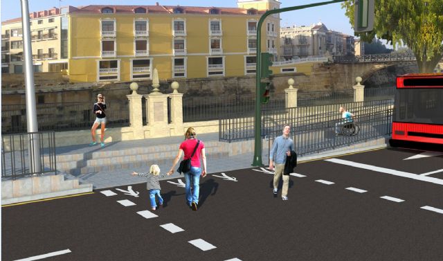 Calidad Urbana inicia hoy las obras de rehabilitación y mejora de la accesibilidad entre el Puente de los Peligros y el Puente Miguel Caballero