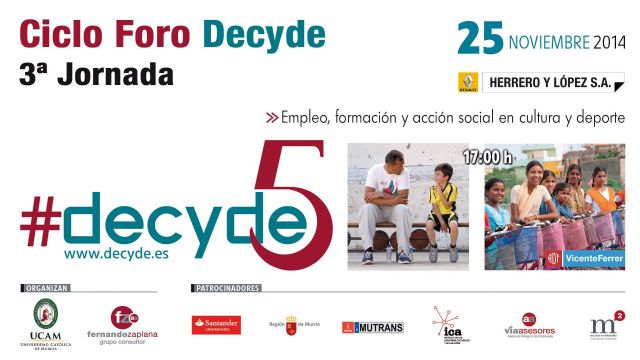 Foro Decyde: Empleo, fiscalidad y acción social en cultura y deporte