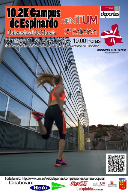 Últimos días para inscribirte en la III 10.2K CENTUM Campus de Espinardo