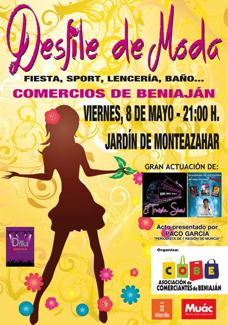 Los comerciantes de Beniaján organizan un desfile de moda en el jardín Monteazahar