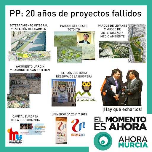 Ahora Murcia presenta el ´tour del fracaso´ del PP municipal