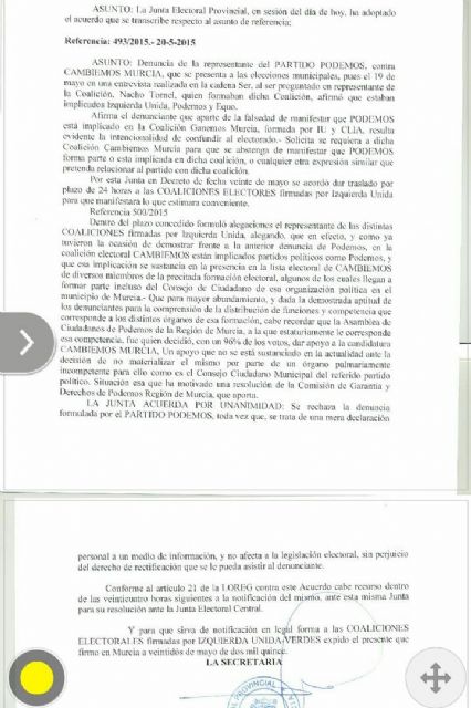La Junta Electoral rechaza la denuncia de Podemos contra Cambiemos