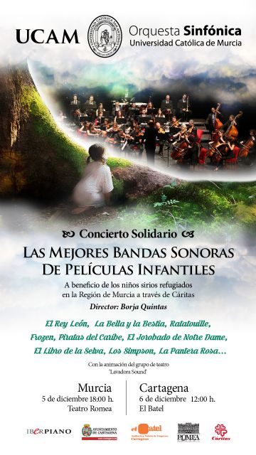 Concierto infantil de la Orquesta Sinfónica de la UCAM a beneficio de los niños refugiados sirios