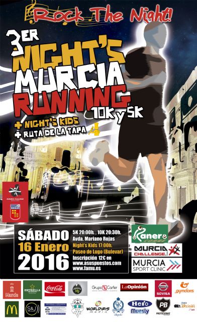 Últimos días para inscribirte en la III Night´s Murcia Running