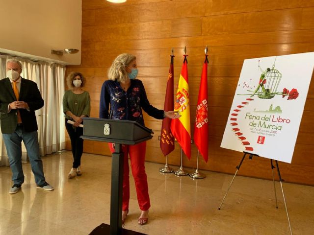 La catedral de Murcia y el clavel rojo serán la imagen de la III Feria del Libro