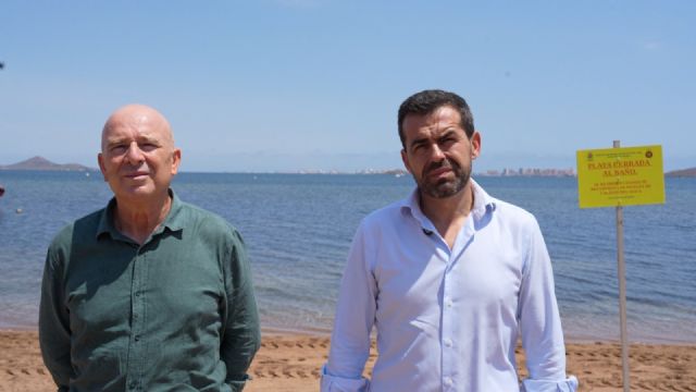 VOX denuncia el 'caos y la improvisación' del PP tras el cierre de la playa de Mar de Cristal por contaminación de bacterias fecales