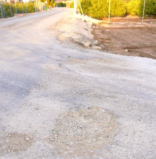 Crecen las denuncias vecinales ante el abandono generalizado de los carriles de la huerta de Murcia