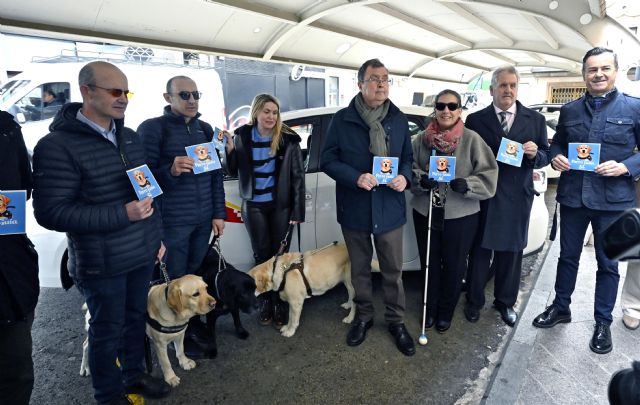 Murcia refuerza la accesibilidad en el taxi para usuarios de perros guía