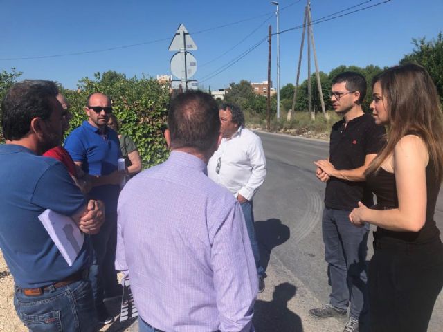 Nuevas aceras en Churra y Sangonera la Seca mejorarán la accesibilidad y seguridad de los peatones