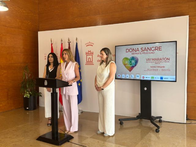 Murcia celebra su VIII Maratón de Donación de Sangre con el lema ´Dona sangre, reparte felicidad´