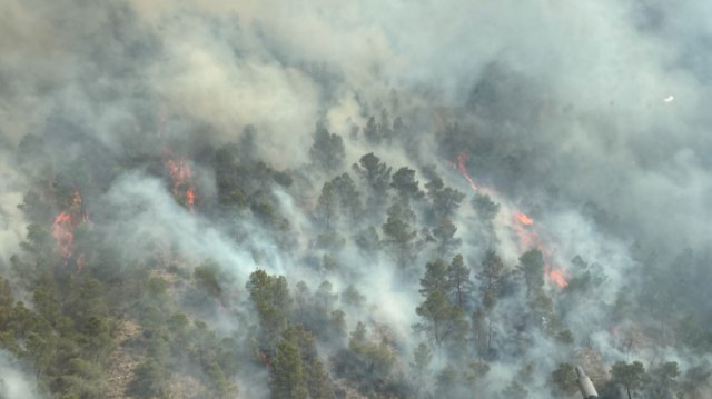Incendio forestal en Los Garres y Lages