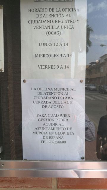 Cs se pregunta si el lema del Gobierno local en pedanías es “cerrado por vacaciones”