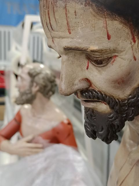 El Centro de Restauración avanza en la recuperación de algunas de las principales esculturas del patrimonio regional