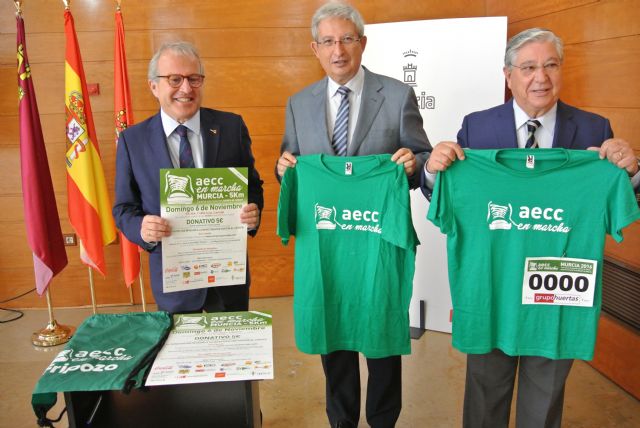 Murcia marcha contra el cáncer el próximo domingo por el centro de la ciudad en un ambiente familiar y distendido