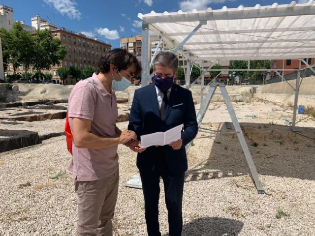 Cuatro pérgolas de 32 metros cuadrados protegerán las excavaciones del yacimiento de San Esteban