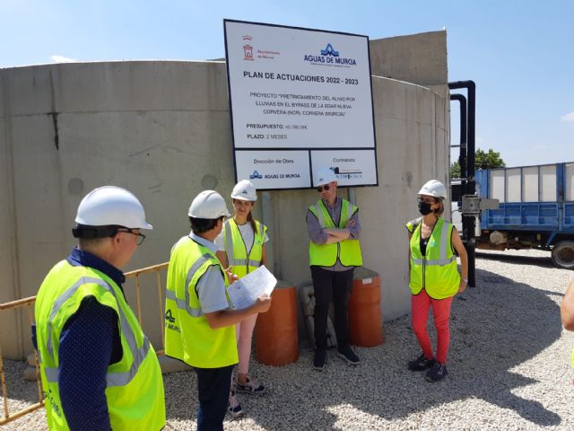 Las estaciones depuradoras de Baños y Mendigo y Corvera contarán con un pozo de alivio de lluvias