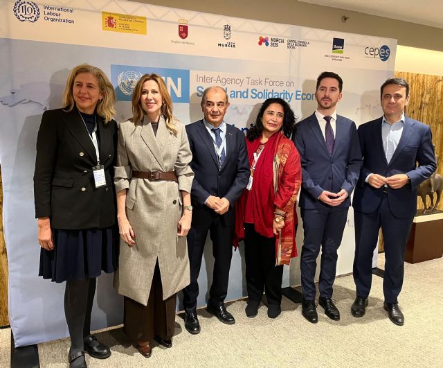 La consejera de Empresa destaca el liderazgo internacional de la Región en la apertura del V Simposio Técnico de la ONU sobre Economía Social