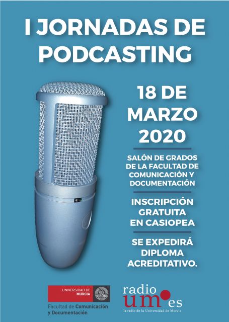 La Universidad de Murcia celebrará sus ´I Jornadas de Podcasting´