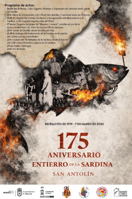 San Antolín vivirá un día histórico este sábado con la recreación del Entierro de la Sardina de 1919 por su 175 aniversario