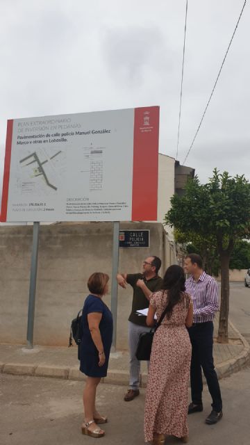 Lobosillo contará con una nueva zona peatonal compatible con el tráfico rodado