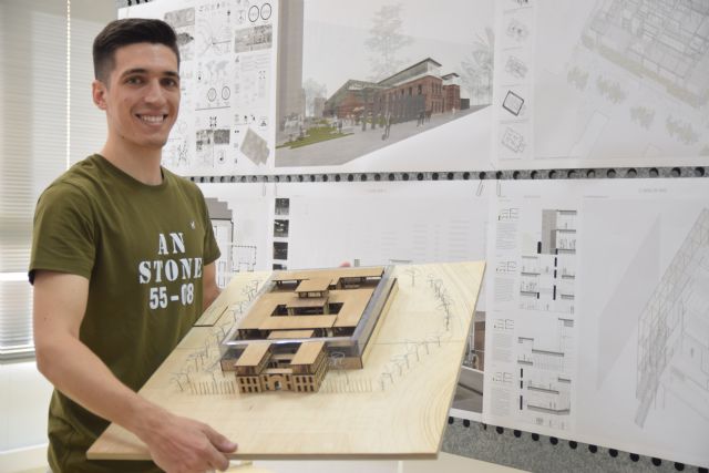 Un arquitecto por la UPCT propone conservar los muros de la Cárcel Vieja como huerto urbano vertical