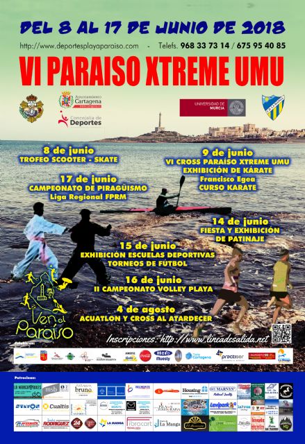 La Universidad de Murcia colabora con las actividades deportivas del ´VI Paraíso Extreme 2018´