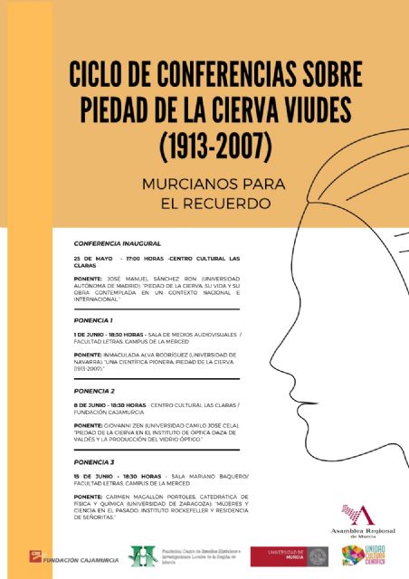 Piedad de la Cierva y sus avances en el vidrio óptico, foco de la nueva conferencia divulgativa de la UMU