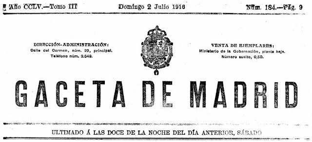 En el año 1916 cinco municipios murcianos cambiaron su nombre por Decreto del Gobierno de la Nación