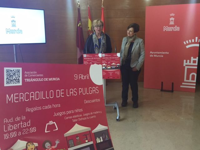 18 comercios murcianos ofrecerán grandes promociones en la séptima edición del Mercadillo de las Pulgas en la Avenida de la Libertad