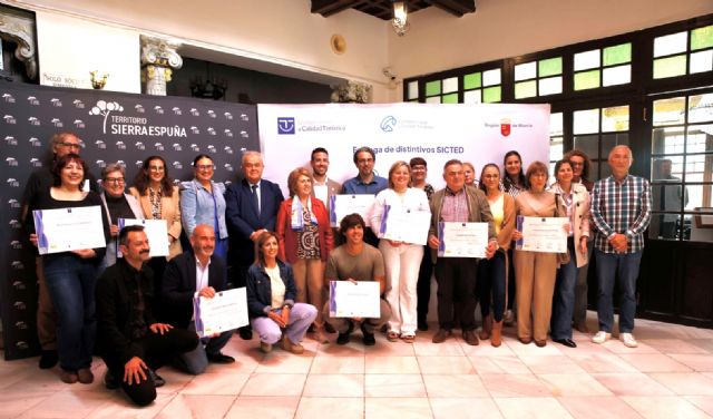 La Comunidad refuerza el modelo turístico de Sierra Espu&ntilde;a con 14 nuevas acreditaciones SICTED en los municipios del territorio