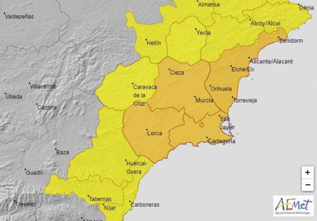 Prevenidos ante la alerta naranja por fuertes lluvias