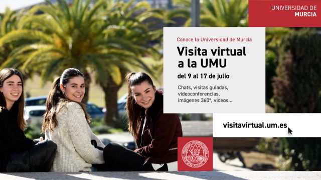 La Universidad de Murcia inicia visitas virtuales para dar a conocer su oferta de estudios, las facultades y sus servicios