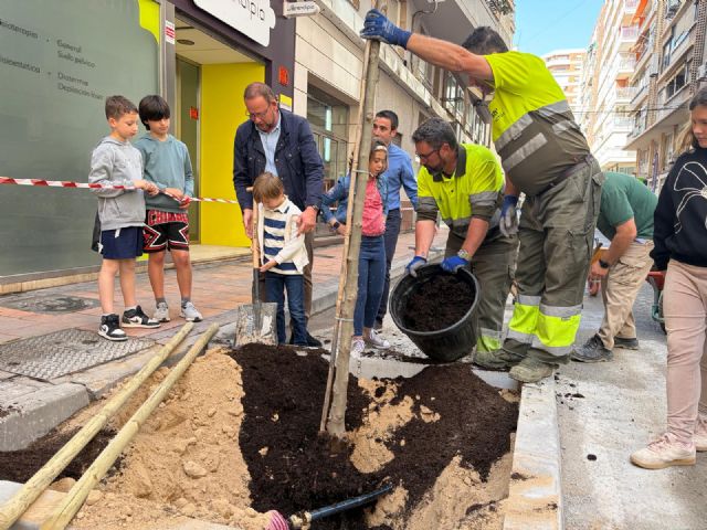 El Plan Foresta impulsa un nuevo corredor verde en la calle Batalla de las Flores con la plantación de nuevo arbolado