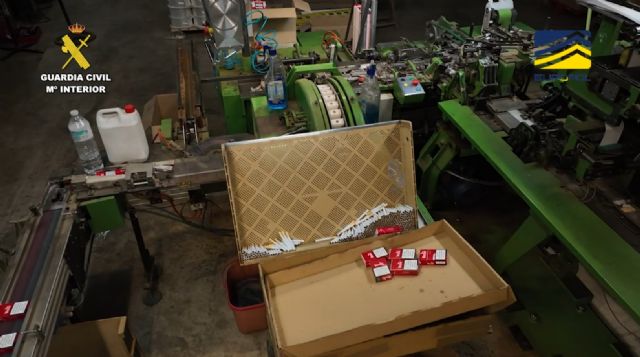 La Guardia Civil desmantela seis fábricas ilegales de tabaco con más de 20 millones de cigarrillos y 38,4 toneladas de picadura y hoja de tabaco