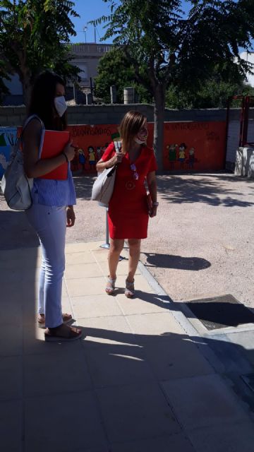 Educación mejora la red de distribución de agua del colegio Hellín Lasheras de Javalí Viejo