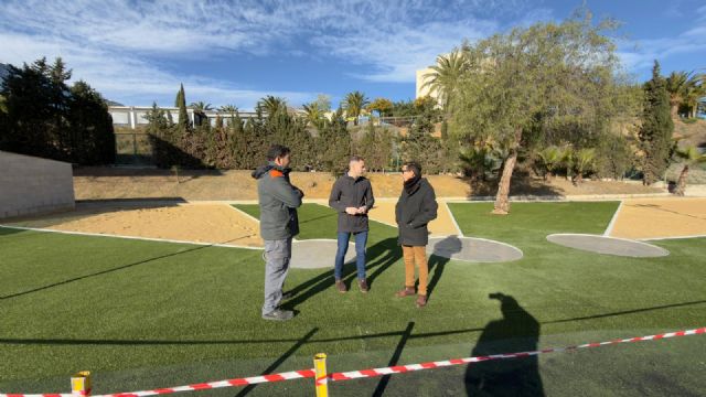 El Ayuntamiento de Murcia finaliza las obras de renovación de la zona de lanzamiento de peso y el gimnasio del Estadio Monte Romero