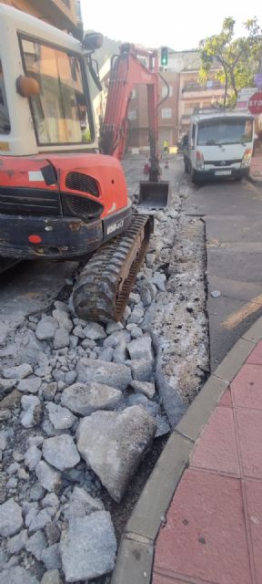 Comienzan las obras de asfaltado correspondientes al lote 5 en San Ginés, Algezares, La Alberca y Sangonera la Verde