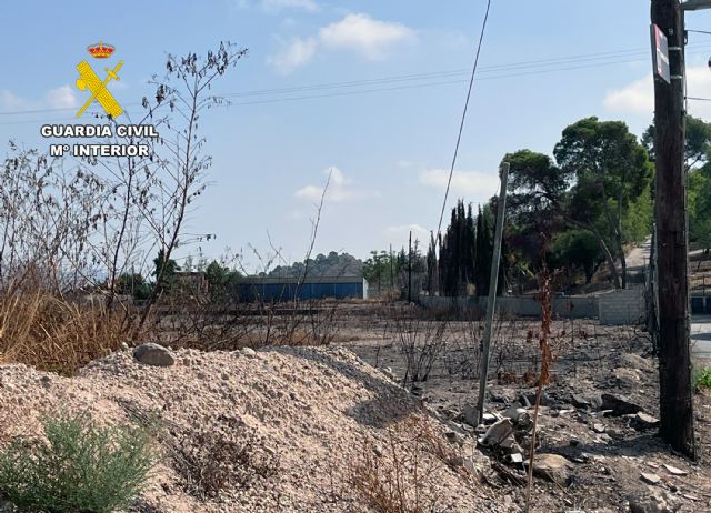 La Guardia Civil detiene al presunto autor de seis incendios en Murcia