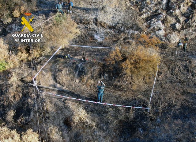 La Guardia Civil esclarece el incendio que calcinó aproximadamente 150 hectáreas de masa forestal del Parque Regional de El Valle y Carrascoy