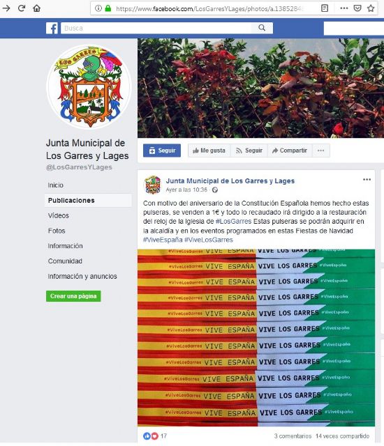 Los grupos de la oposición en Los Garres denuncian la venta irregular de pulseras por el presidente de la junta municipal