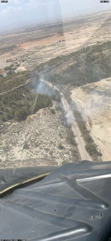 Conato de incendio forestal en la pedanía murciana de Baños y Mendigo