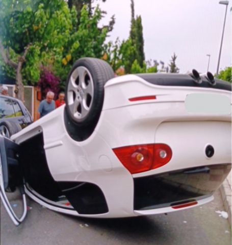 Accidente de tráfico en la pedanía murciana de Santo Ángel