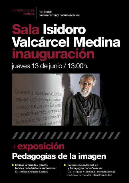 El artista Isidoro Valcárcel inaugura este jueves en la Universidad de Murcia una sala de exposiciones que lleva su nombre
