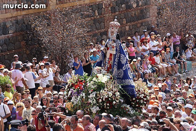 Miles de murcianos acompañarán este martes a la Fuensanta en romería hasta su Santuario