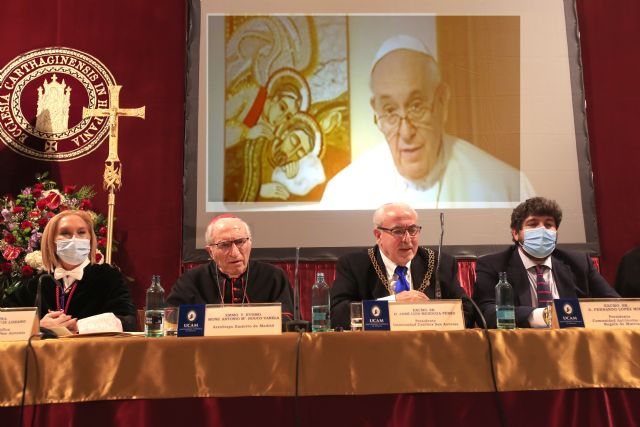 El Papa Francisco bendice a la UCAM en el 25 aniversario de su fundación