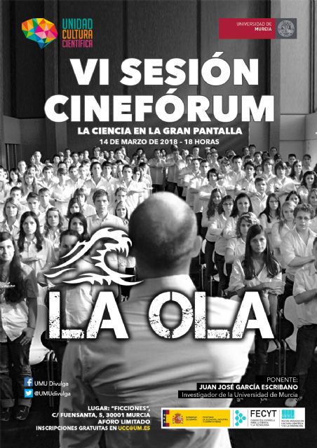VI Cinefórum con la película 'La Ola' sobre educación y manipulación de masas